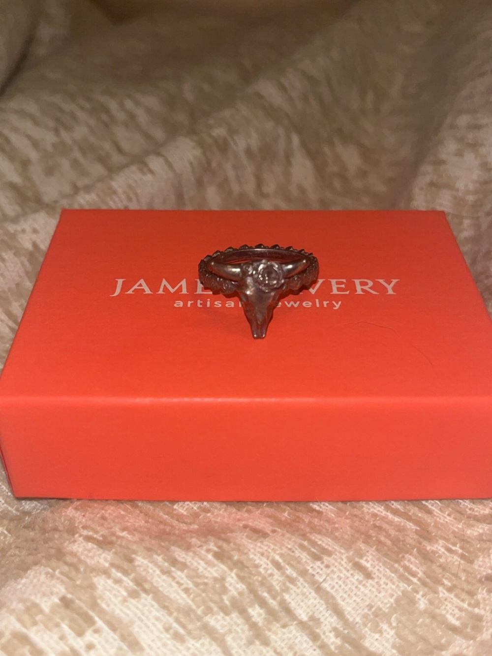 James Avery Desert Rose Ring with Scalloped Band
